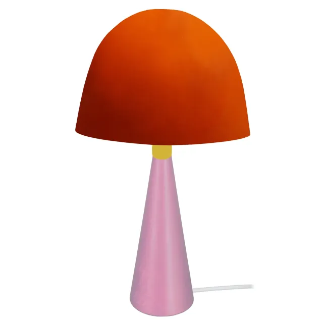 Tosel Petite Janina lampada tavolo arancione E27 22x37 cm