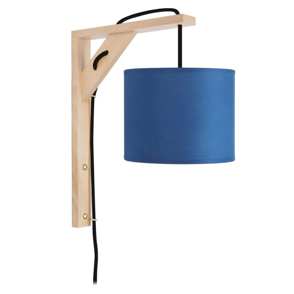 Tosel Équerre applique legno naturale ecrù 30cm