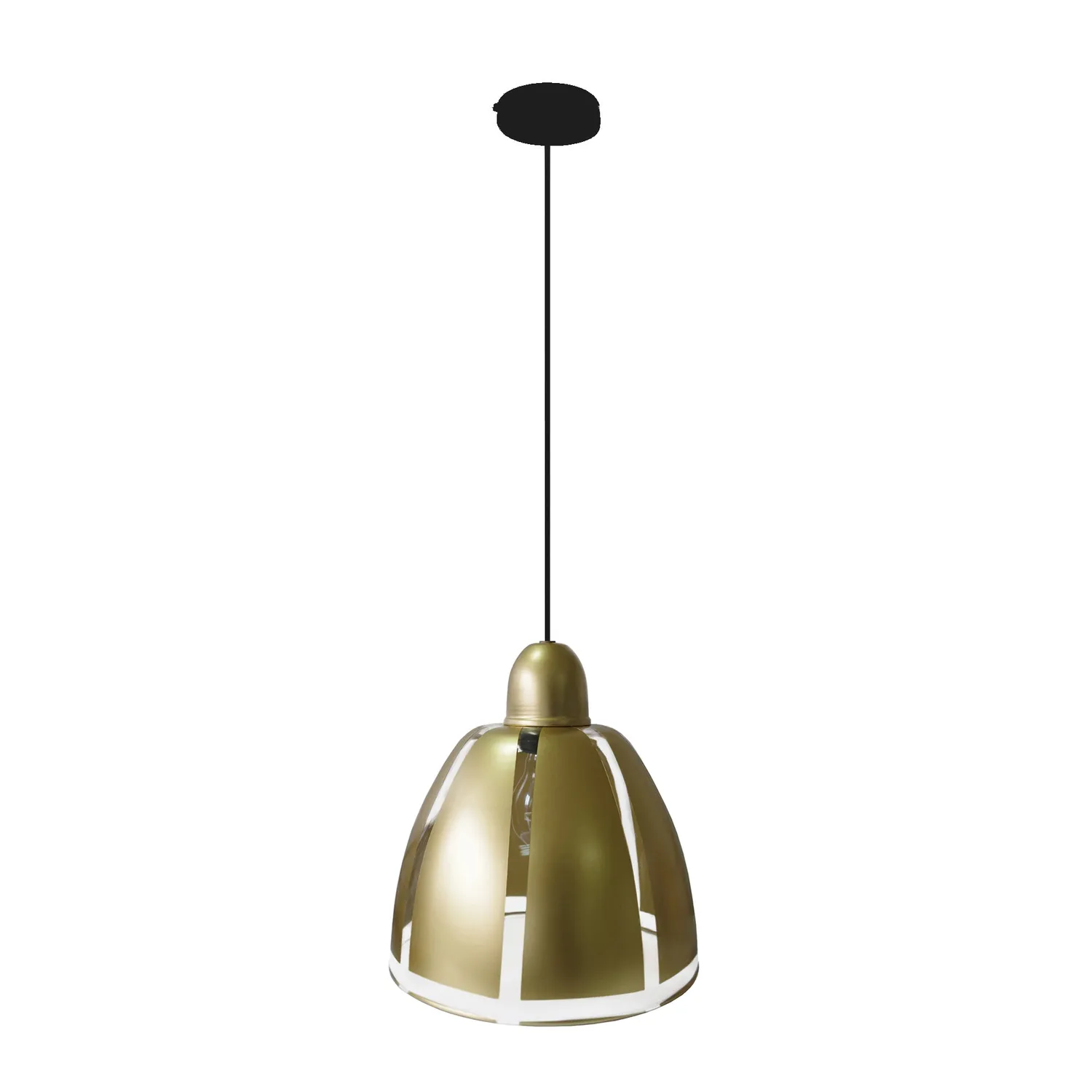Tosel Ancona sospensione vetro bianco 29cm E27 dimmerabile