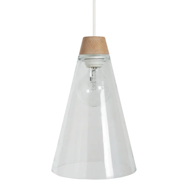 Tosel Nature lampada a sospensione trasparente 19,5x100 cm vetro
