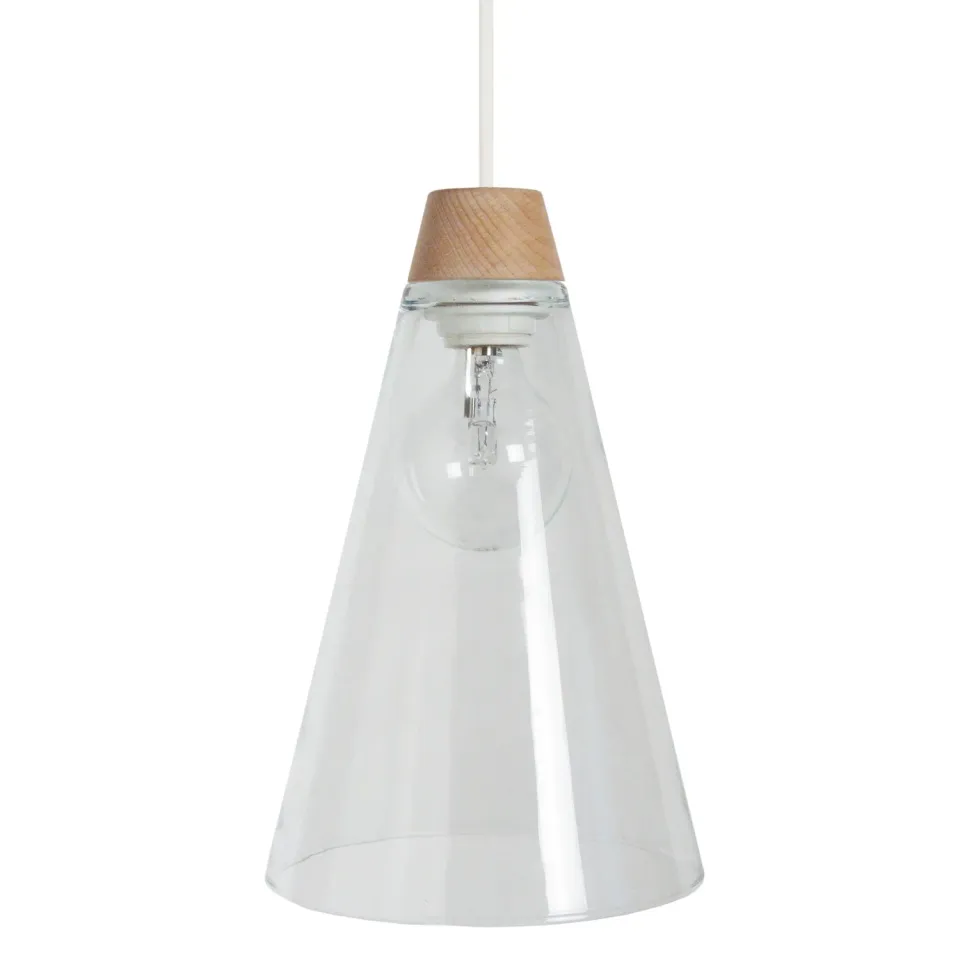Tosel Nature lampada a sospensione trasparente 19,5x100 cm vetro