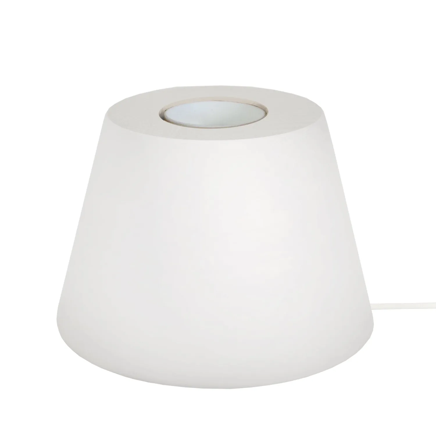 Tosel Cone Base Lampada Comodino D11cm Naturale Legno