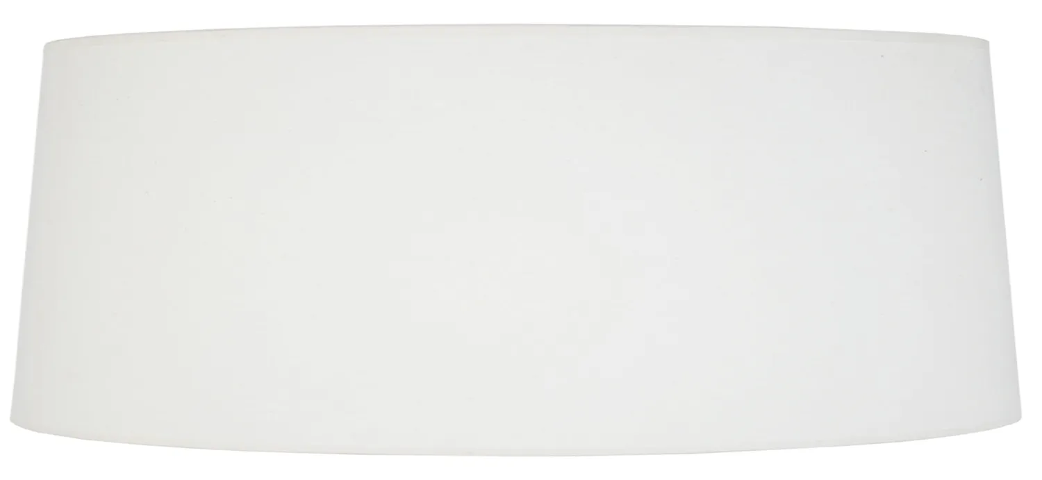 Tosel Tambour 60 Paralume Cilindro Tessuto Bianco 60x25 cm E27
