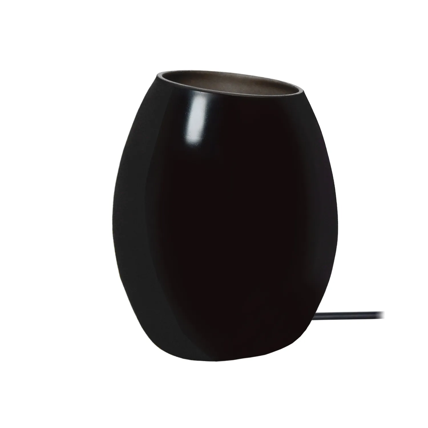Tosel AGG lampada da tavolo vetro nero fumé 13,5x16 cm E14