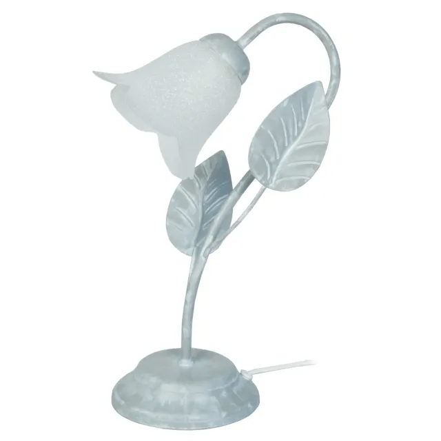 Tosel Eglantine lampada da tavolo grigia satinata
