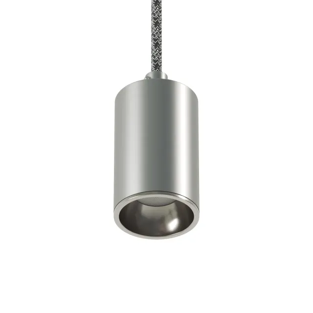 Creative Cables Bispot faretto GU10 LED titanio satinato 8W
