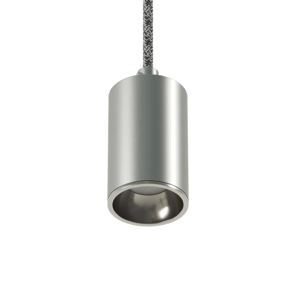 Creative Cables Bispot faretto GU10 LED titanio satinato 8W