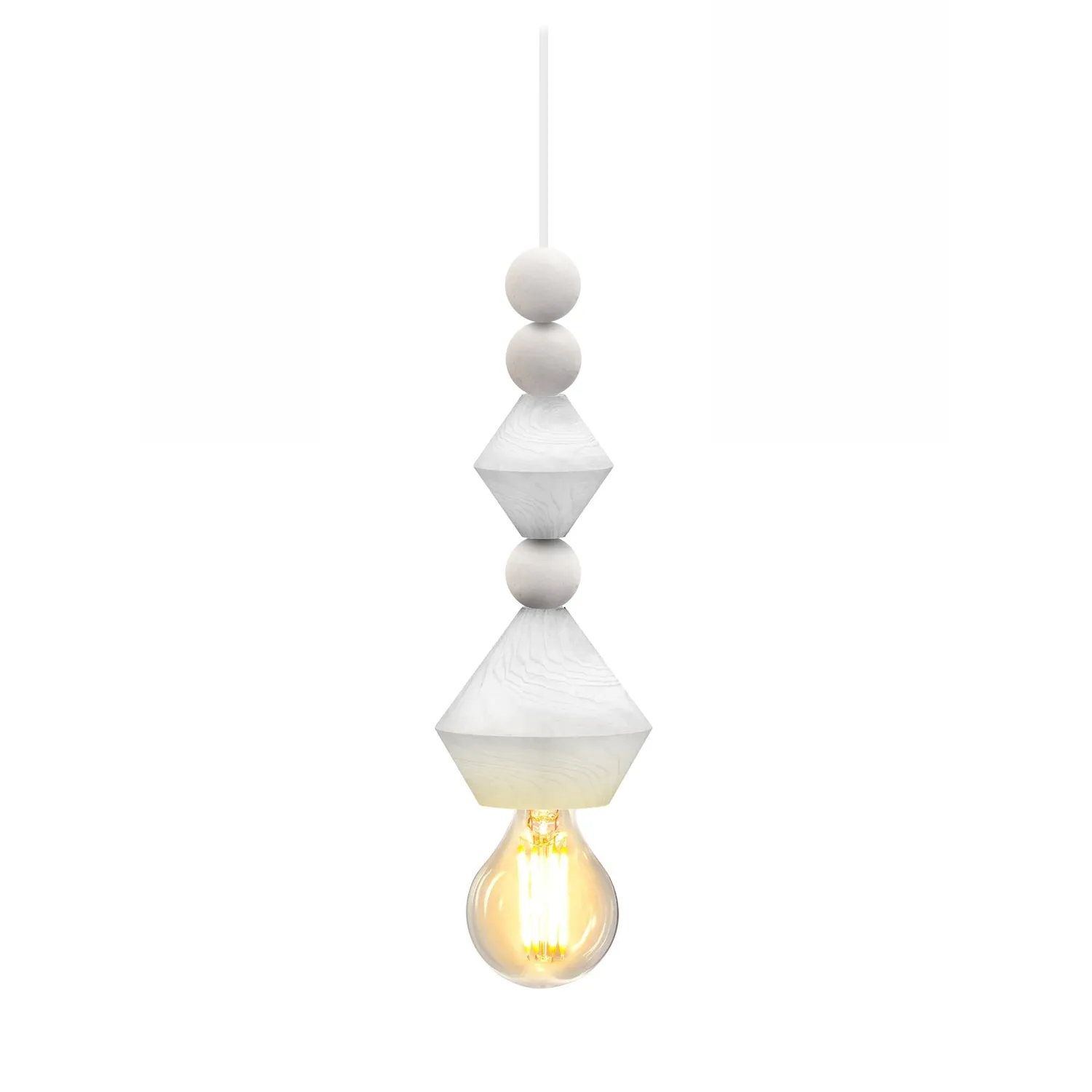 Tosel Boulier sospensione legno naturale 10x100 cm