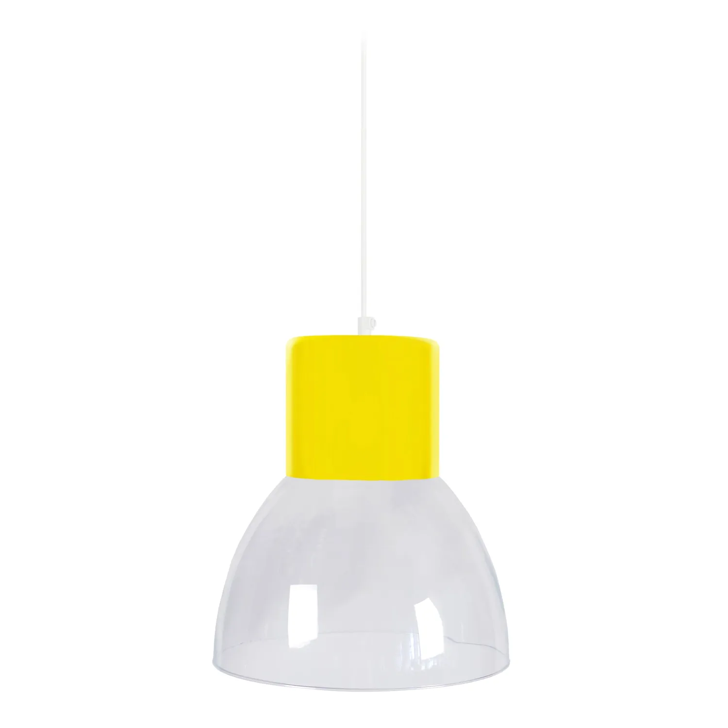 Tosel Seta sospensione vetro cupola bianco 25 cm
