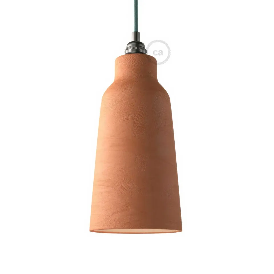 Creative Cables Materia Bottiglia Paralume ceramica terracotta