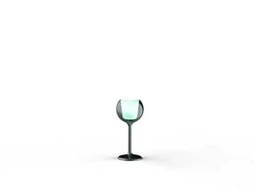 Penta Glo Mini lampada tavolo verde specchiato vetro