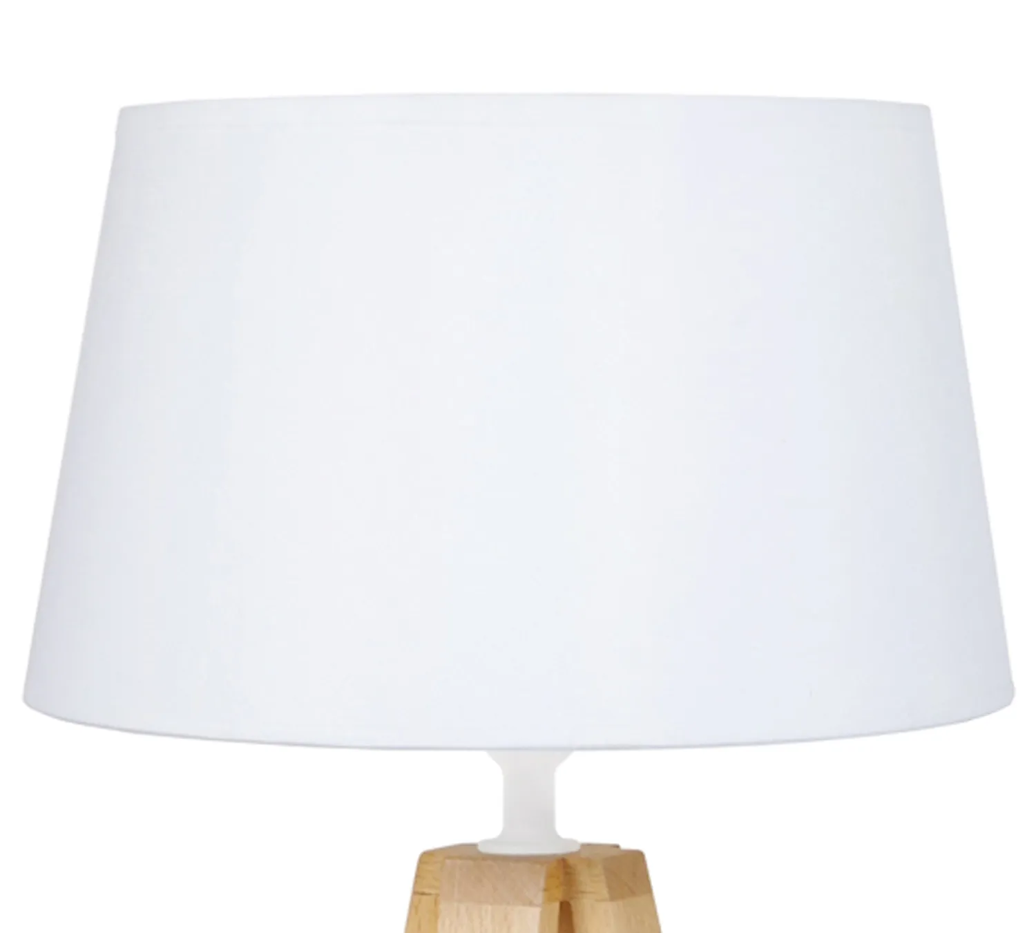 Tosel Linkoping lampada tavolo legno bianco 51 cm E14