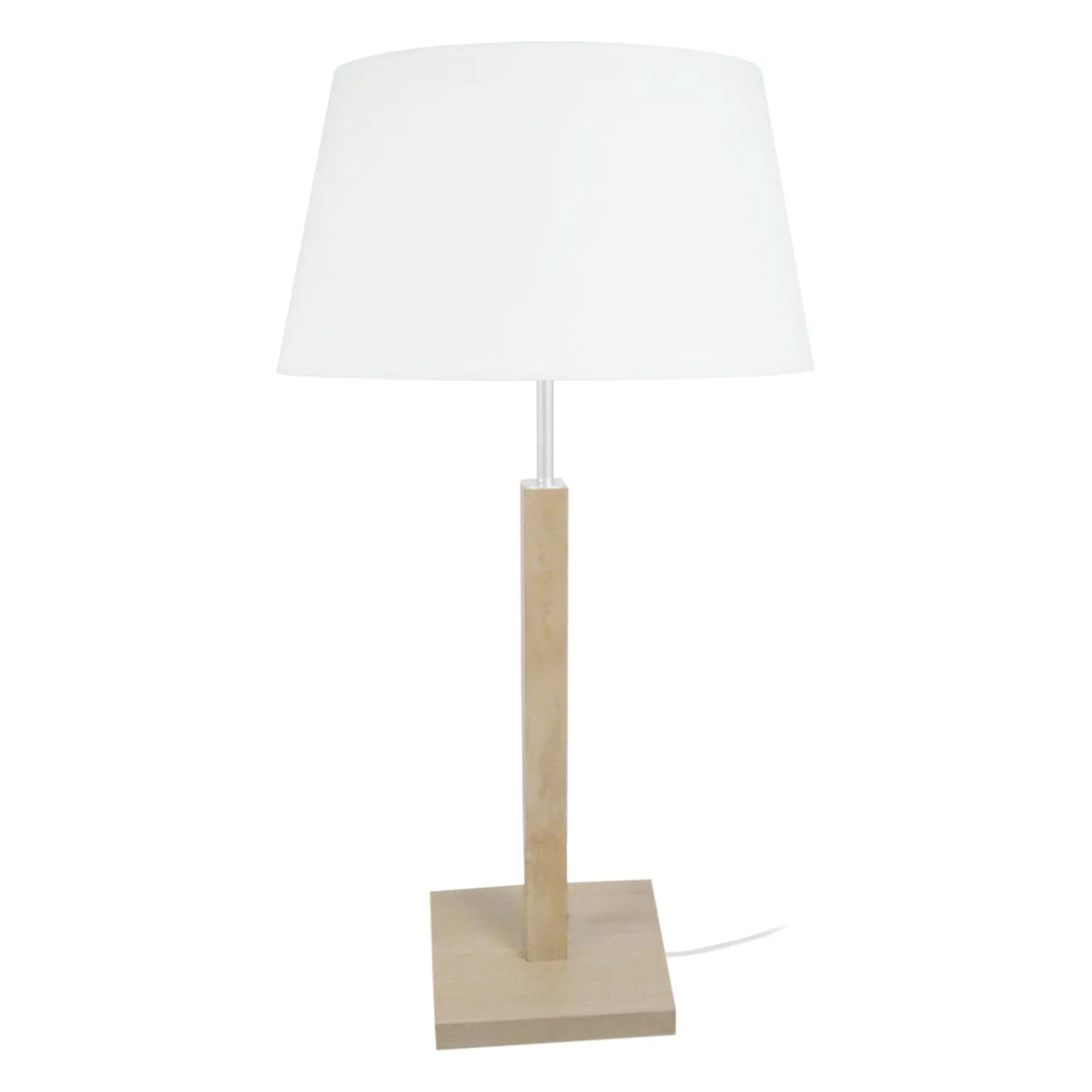 Tosel Hod B lampada tavolo colonna 30x56cm naturale ecrù
