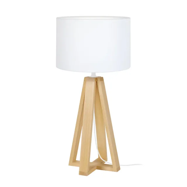Tosel Linkoping lampada tavolo 50 cm naturale bianco