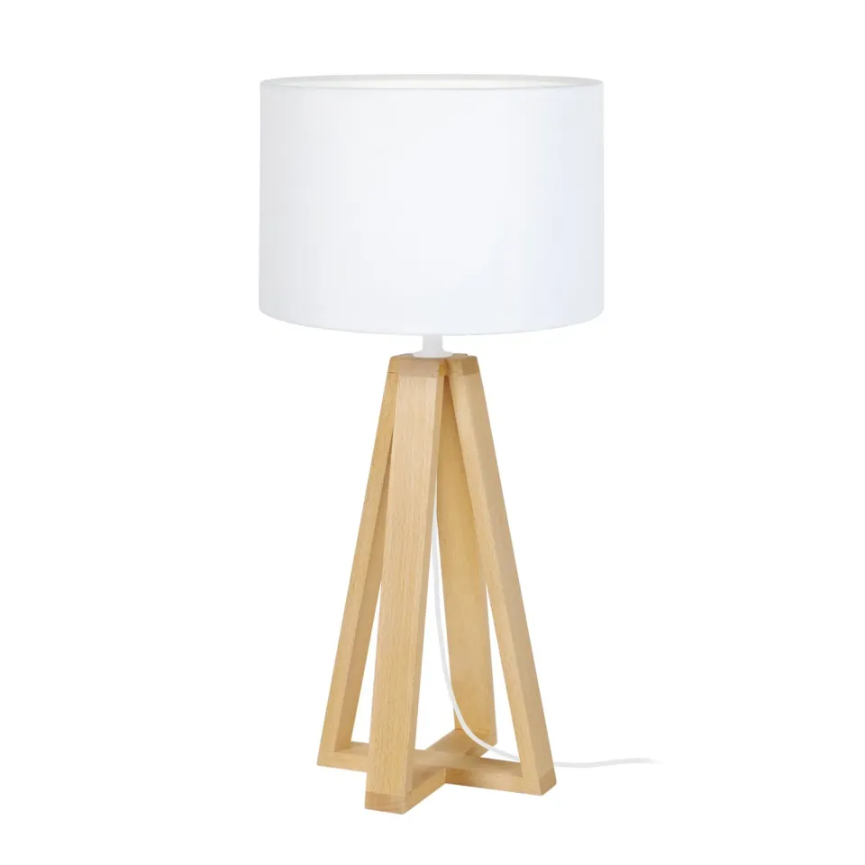 Tosel Linkoping lampada tavolo 50 cm naturale bianco
