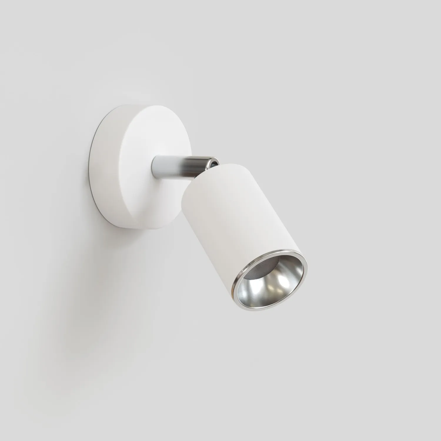 Creative Cables Bispot Faretto GU10 Bianco Cromo con Lampadina