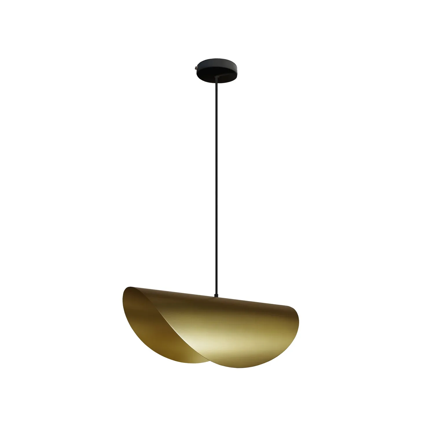 Tosel Frau sospensione ovale oro 50x100 cm metallo