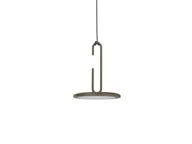 Penta Clip Mini sospensione bronzo/bianco LED 18 cm