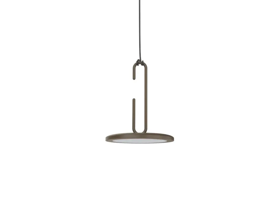 Penta Clip Mini sospensione bronzo/bianco LED 18 cm