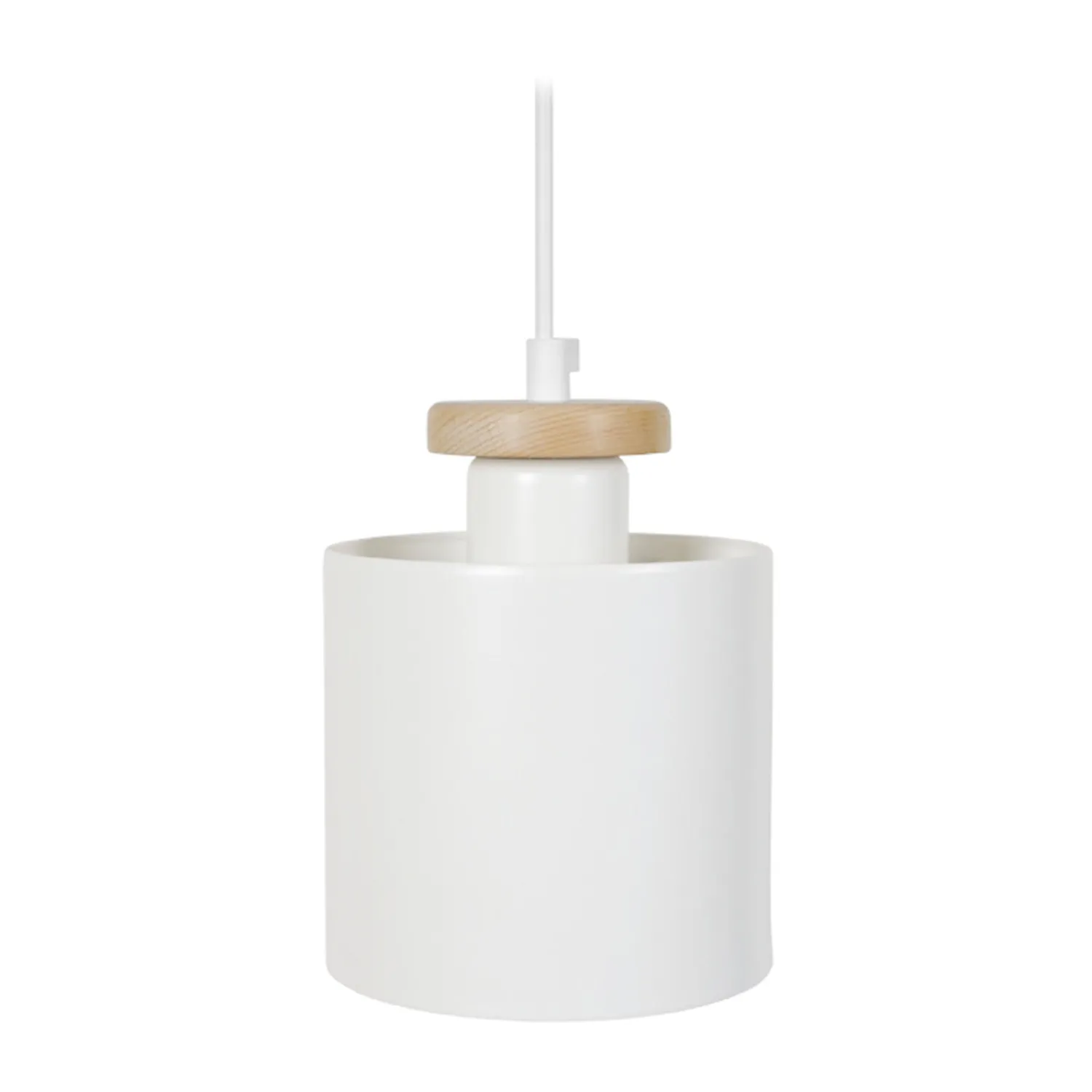Tosel Uzibuze sospensione metallo avorio 13 cm E27