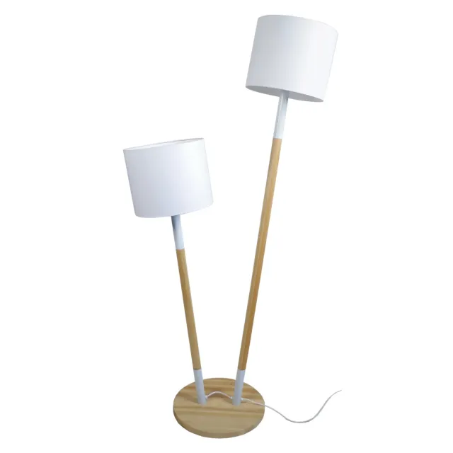Tosel Tandem piantana doppia legno 50x163 cm bianca