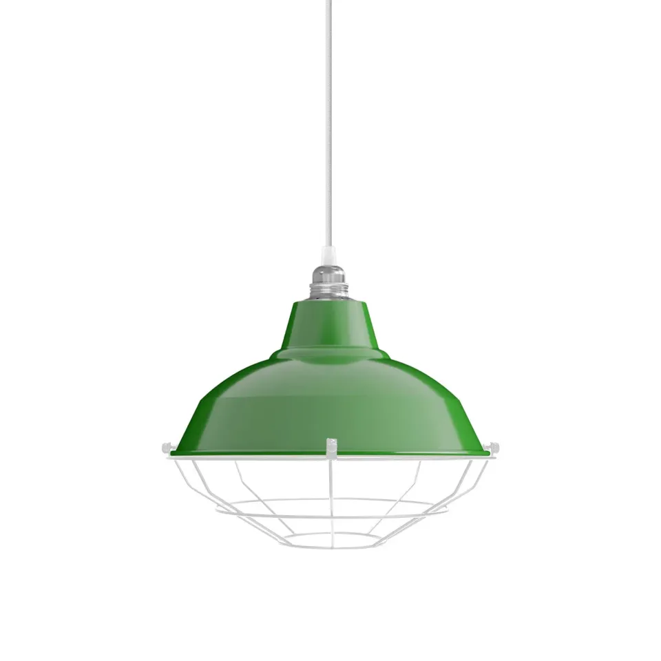 Creative Cables Bistrot paralume con gabbia verde