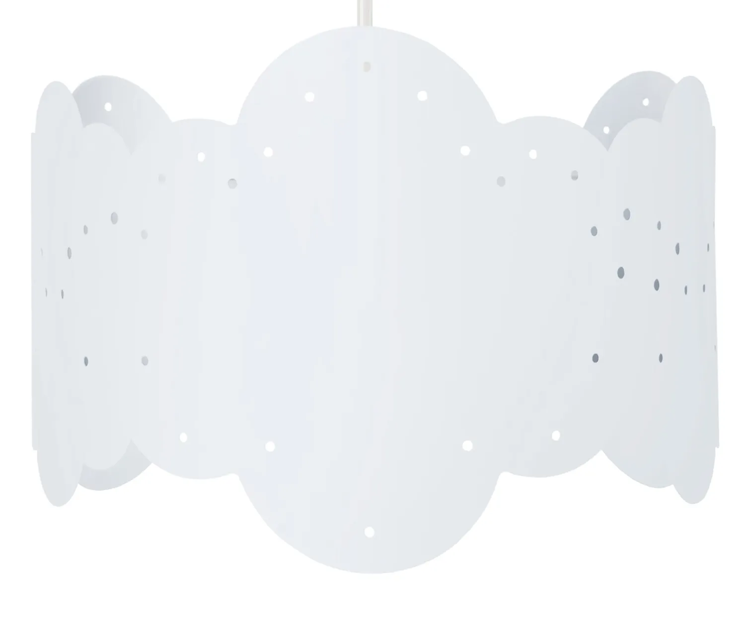 Tosel Nuage Sospensione 30x100 cm Metallo Bianca