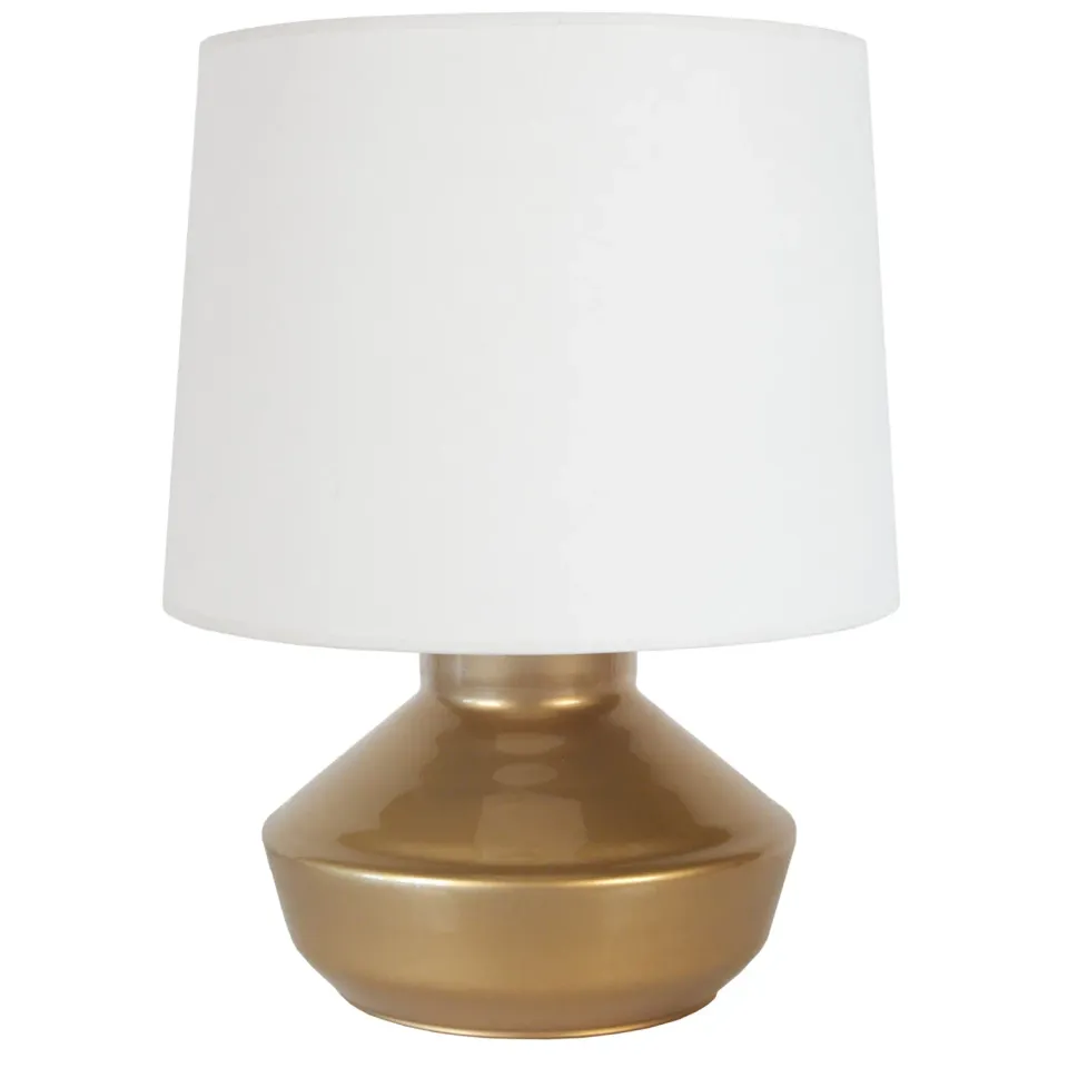 Tosel Espoo lampada tavolo vetro 40cm oro bianco