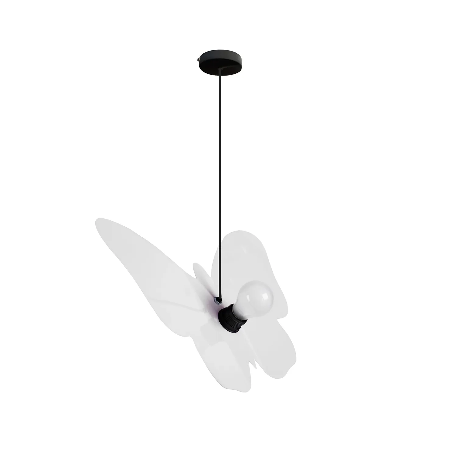 Tosel Borboleta sospensione farfalla bianco 29x100 cm
