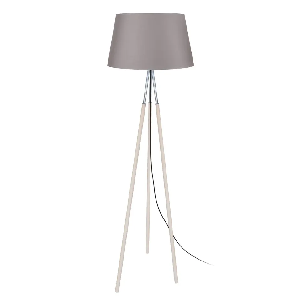 Tosel Goteborg piantana treppiede naturale bianco 160 cm