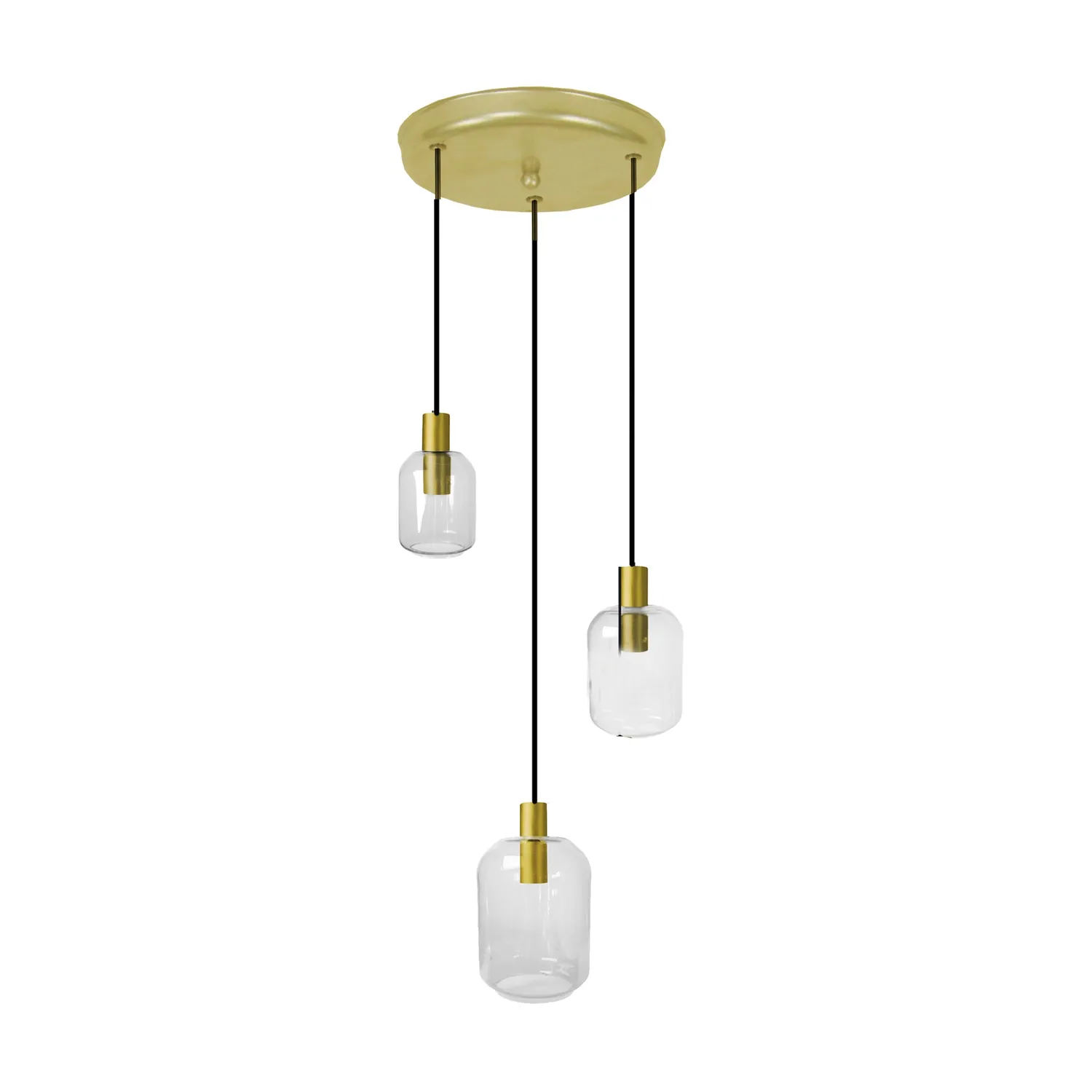Tosel Svalbard Small lampadario 40 cm oro vetro