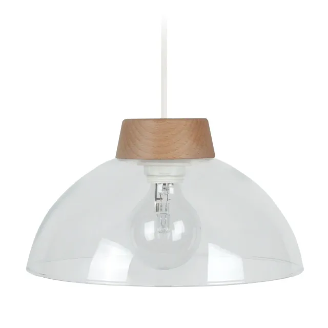 Tosel Nature sospensione vetro legno 30x100 trasparente