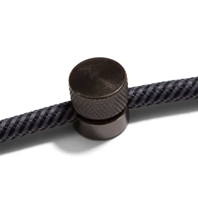 Creative Cables Sarè passacavo nero perla 2 pezzi metallo