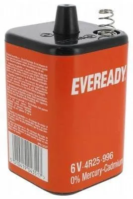 Eveready 4R25 Batteria 6V Zinco-Carbone