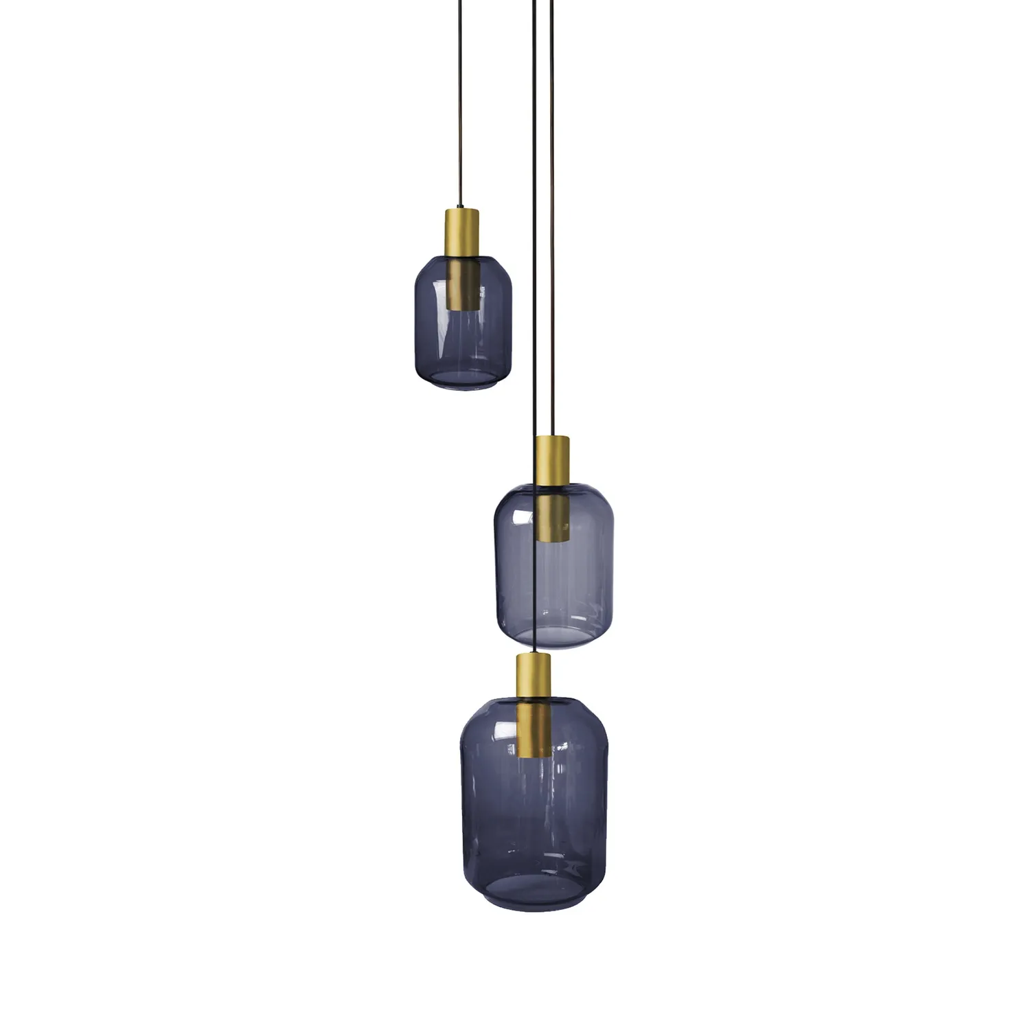 Tosel Svalbard Small lampadario 40 cm oro vetro