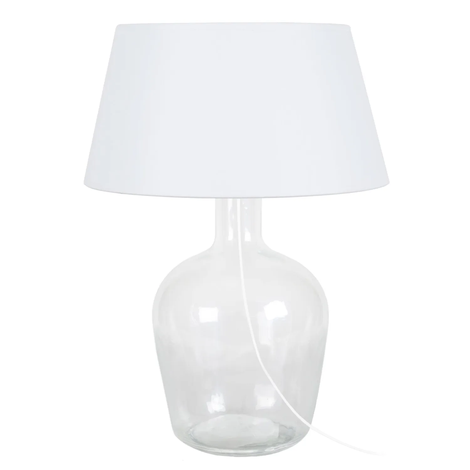 Tosel Bordeaux lampada da tavolo vetro fumé 35x50 cm