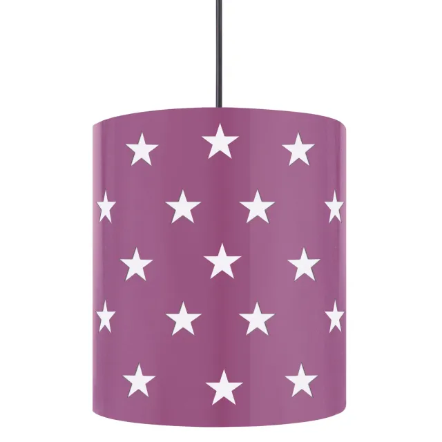 Tosel Etoiles sospensione metallo viola 20x100 cm