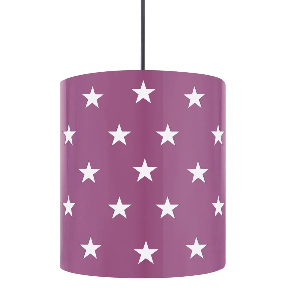 Tosel Etoiles sospensione metallo viola 20x100 cm