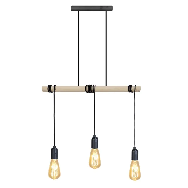 Tosel BROOKLYN lampadario legno naturale 50x180 cm