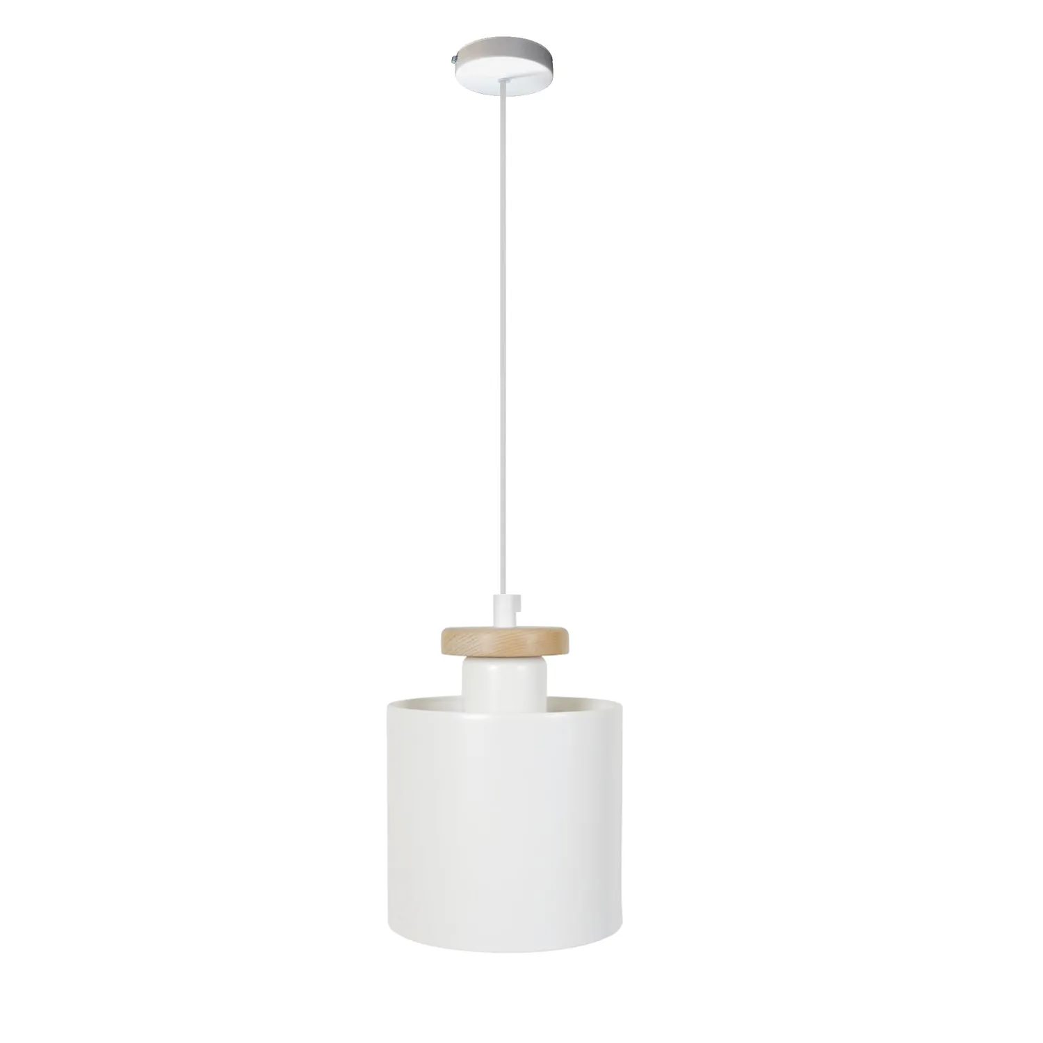 Tosel Uzibuze sospensione metallo avorio 13 cm E27