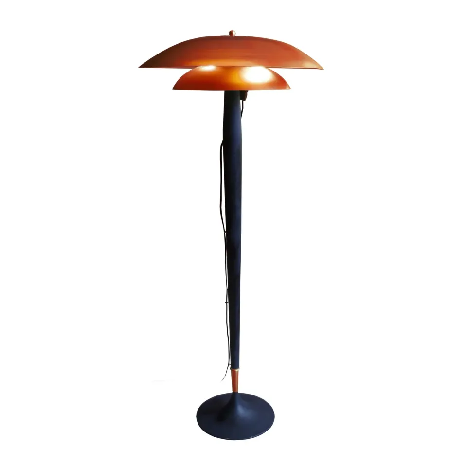 Tosel Milano piantana nero bianco colonna legno