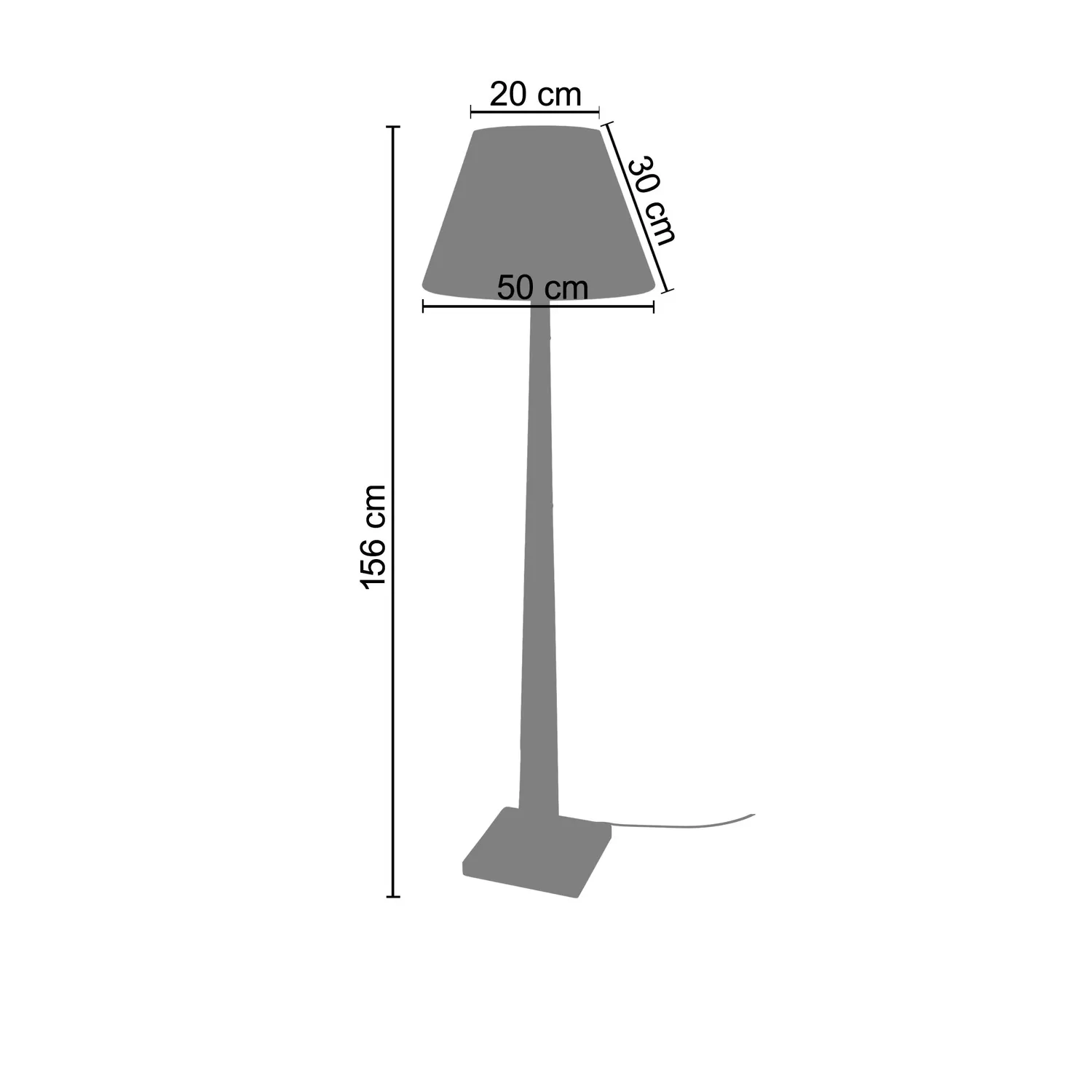 Tosel Tacks piantana legno naturale ecru 50x156 cm