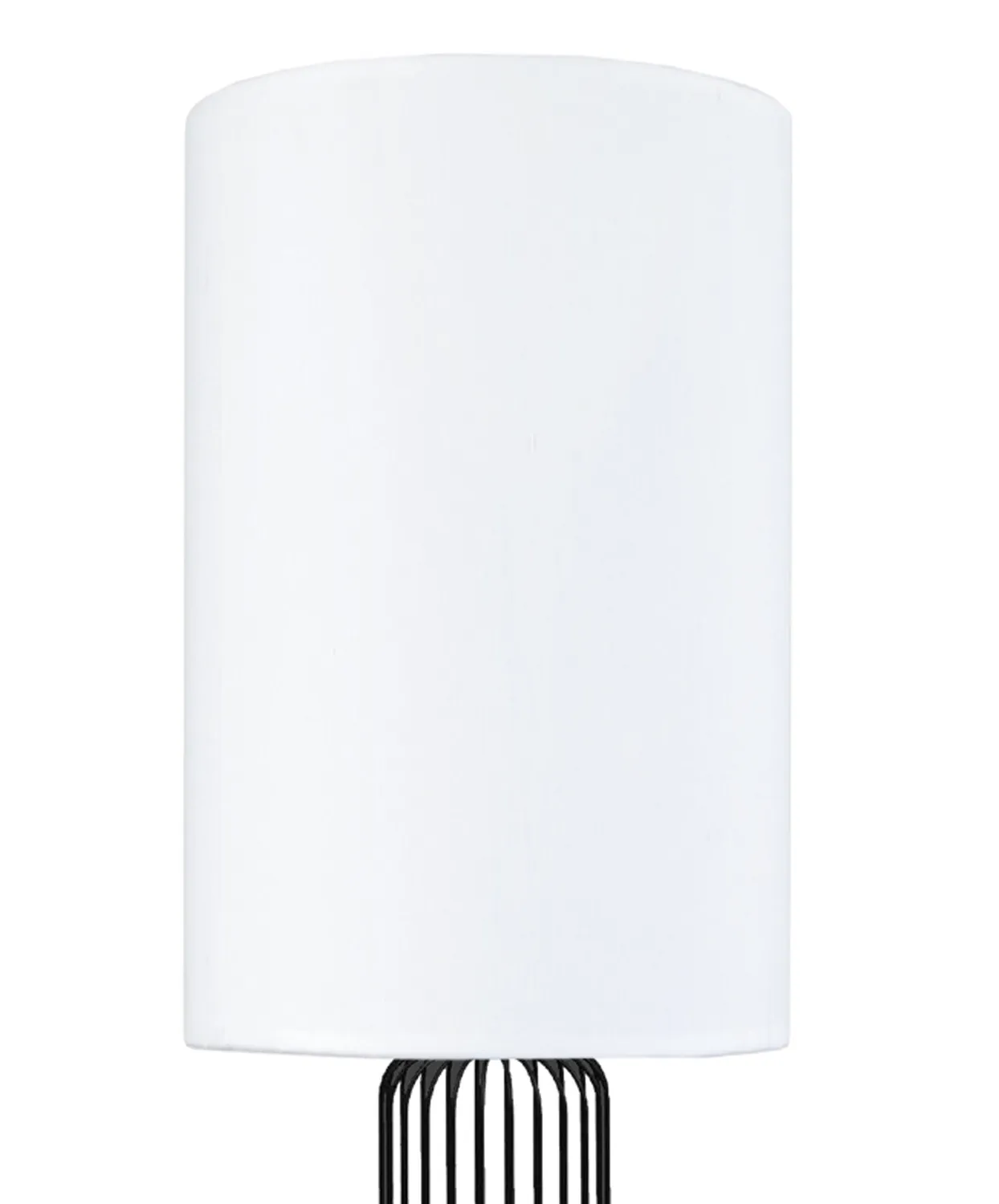 Tosel Lisburne piantana colonna tessuto bianca 30x155cm E27