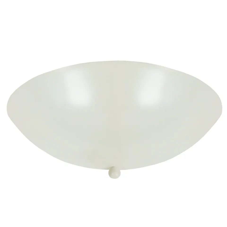 Tosel Demi Lune Applique 28x9 cm Avorio