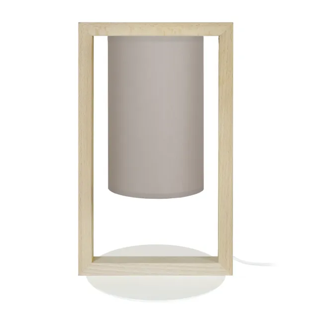 Tosel La Défense lampada tavolo 20x34cm naturale taupe