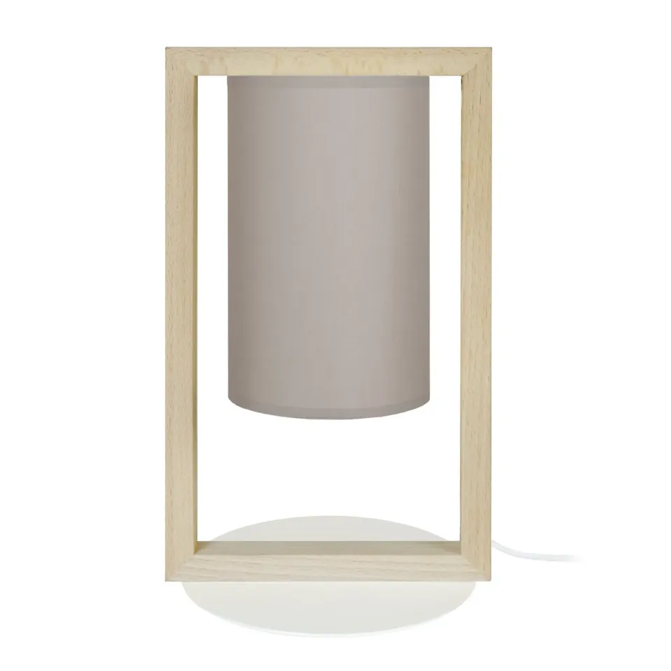 Tosel La Défense lampada tavolo 20x34cm naturale taupe