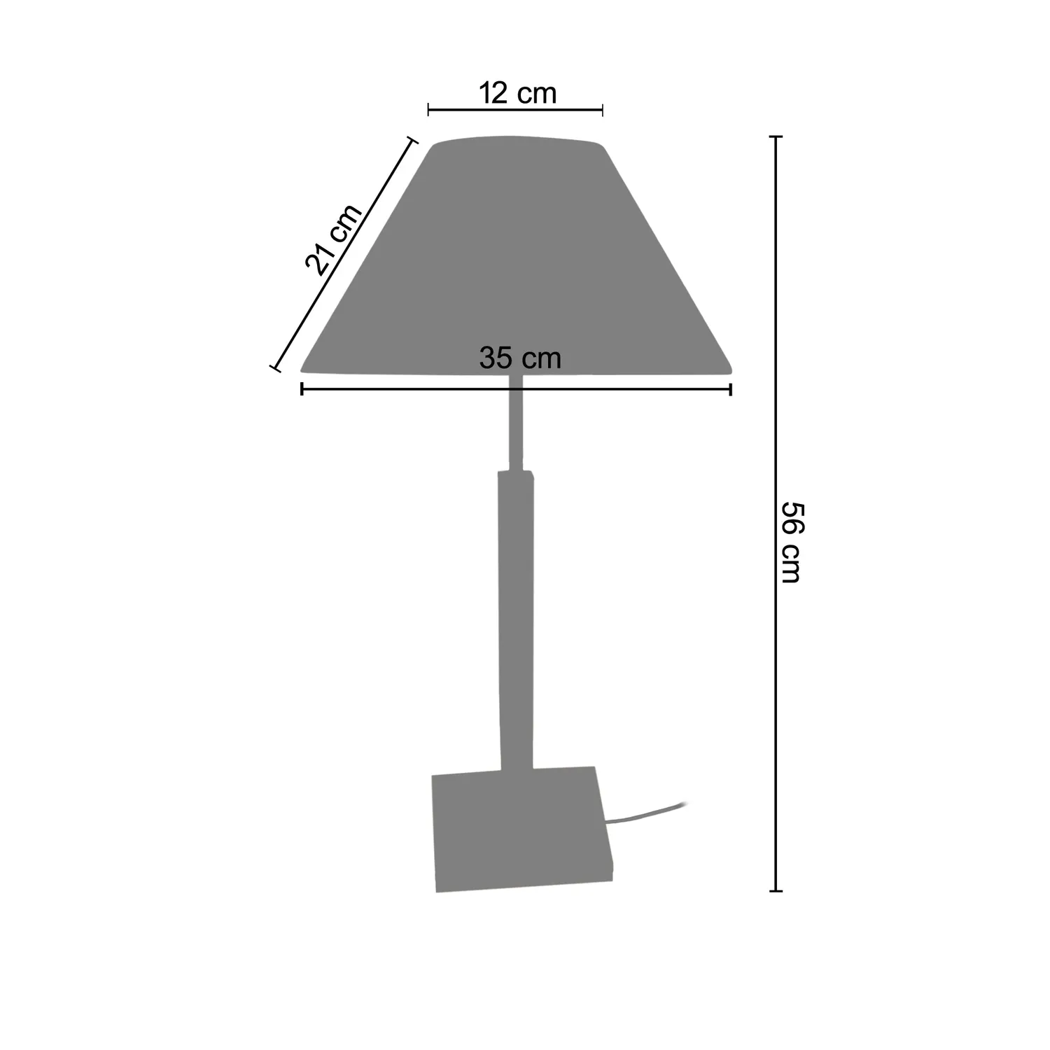 Tosel Hod lampada da tavolo naturale-ecru E27 legno
