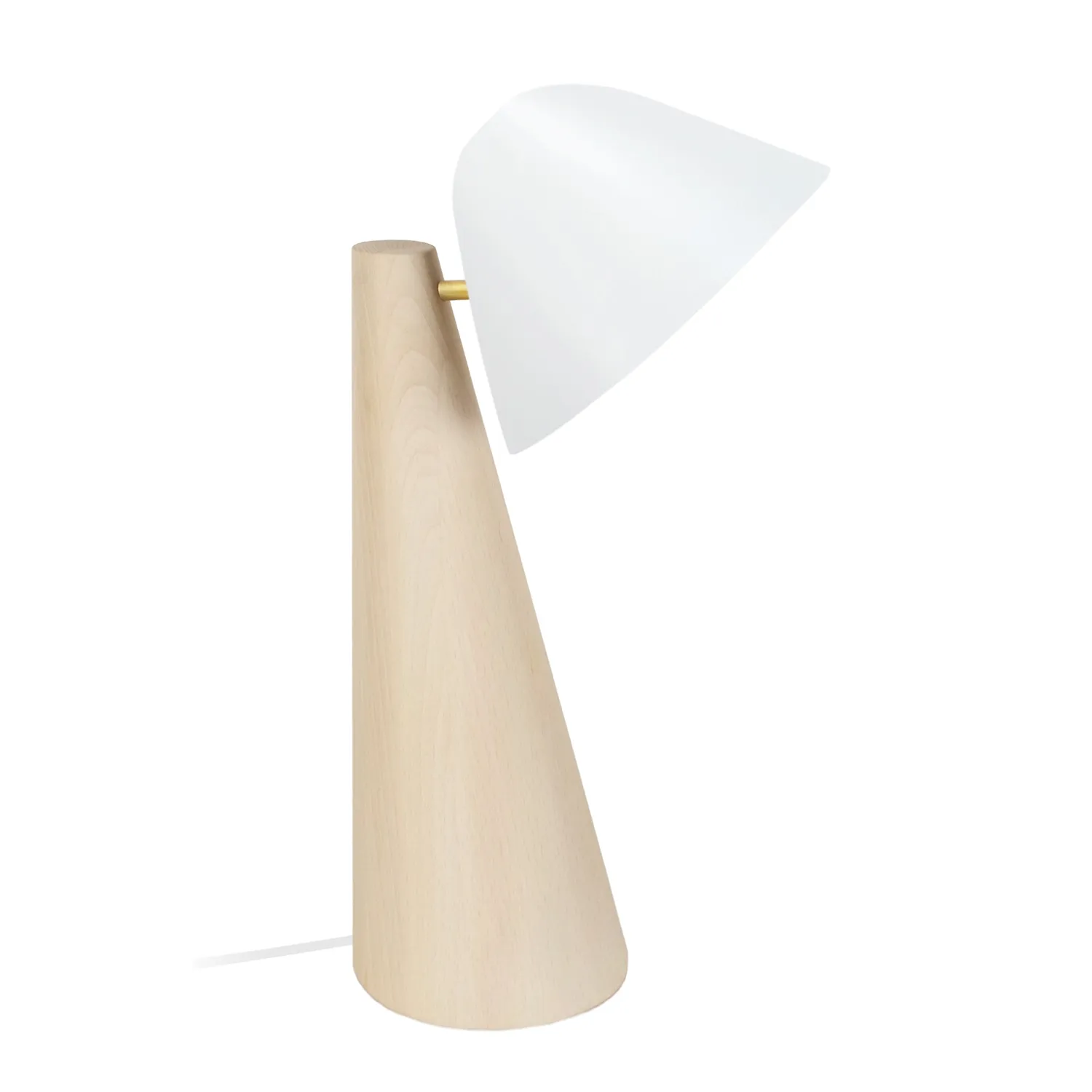 Tosel Nella Lampada da Tavolo Cono 25x42cm Nera Legno