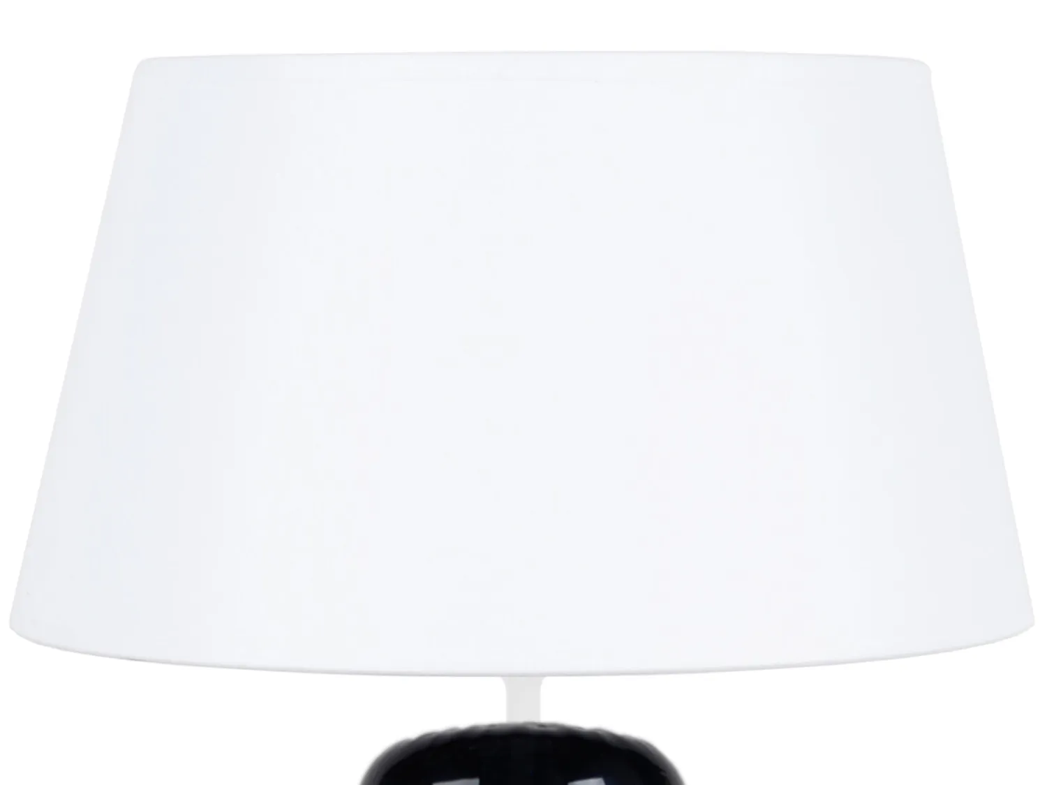 Tosel Reflectit bicono vetro lampada da tavolo 48 cm bianco