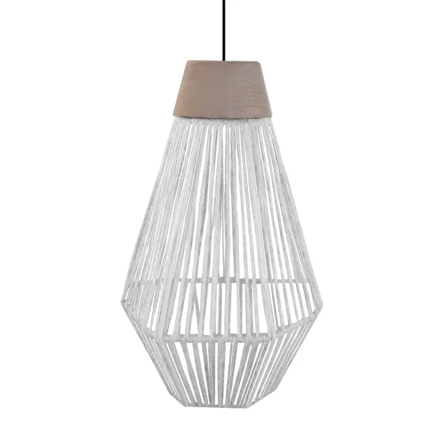 Tosel Perla sospensione corda naturale 20 cm E27